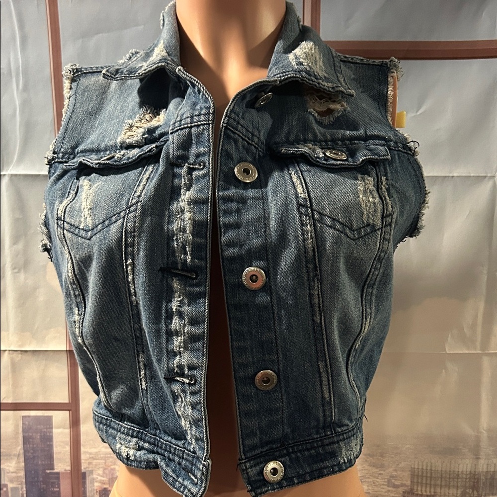 Highway Jeans Blue Denim Vest
